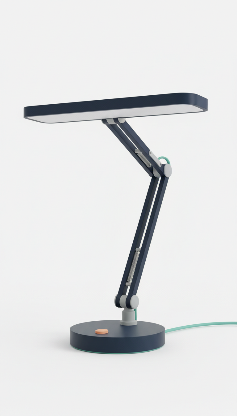 3D-Printed Adjustable Desk Lamp
