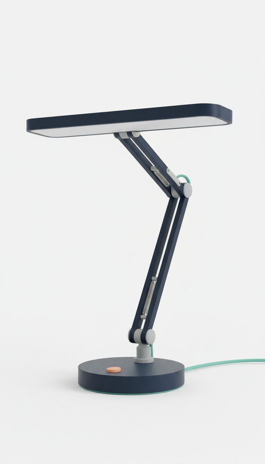 3D-Printed Adjustable Desk Lamp